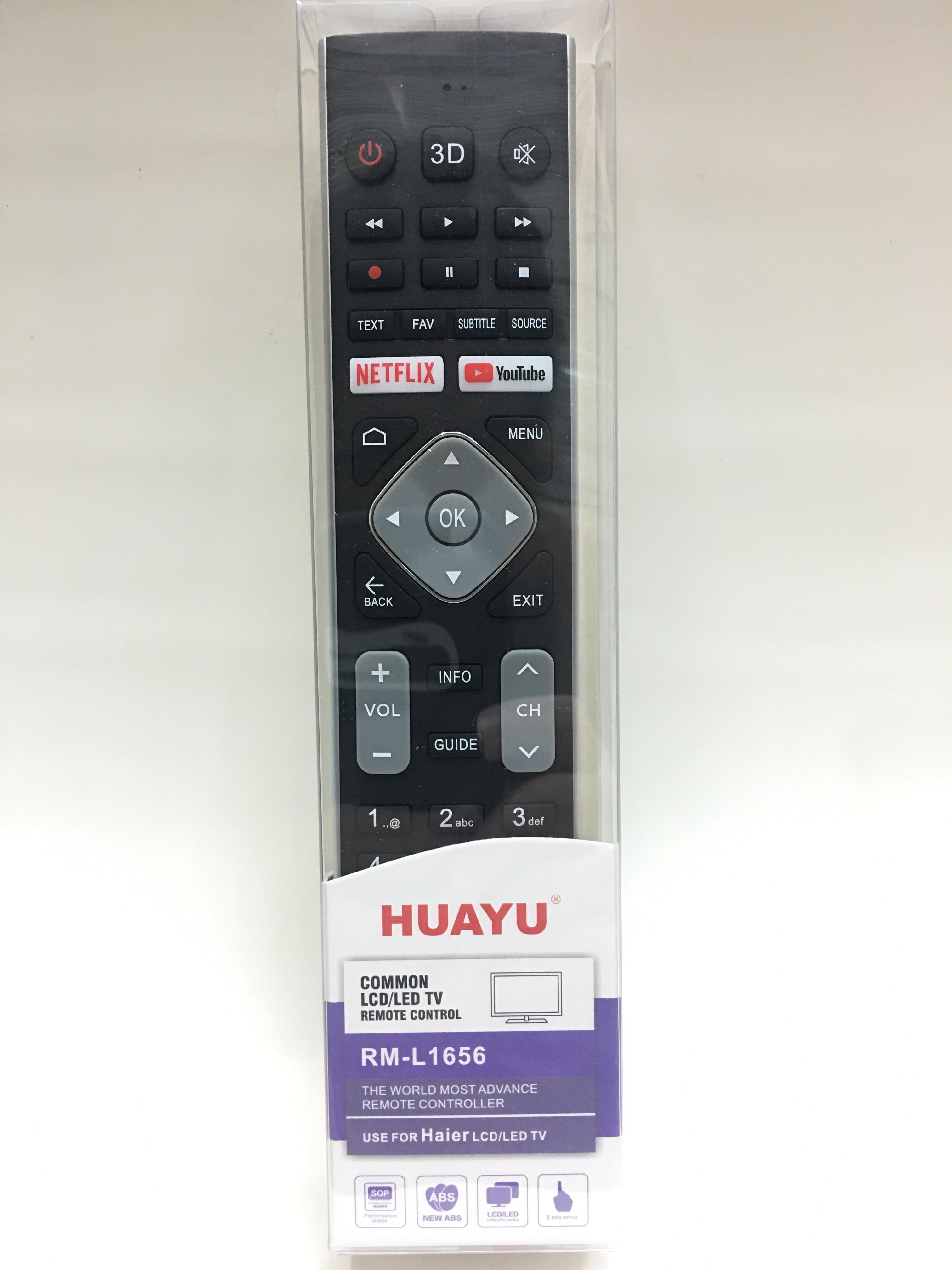รีโมทสมาร์ททีวี Haier รุ่น L1656 ใช้กับทีวี Haier ได้ทุกรุ่น