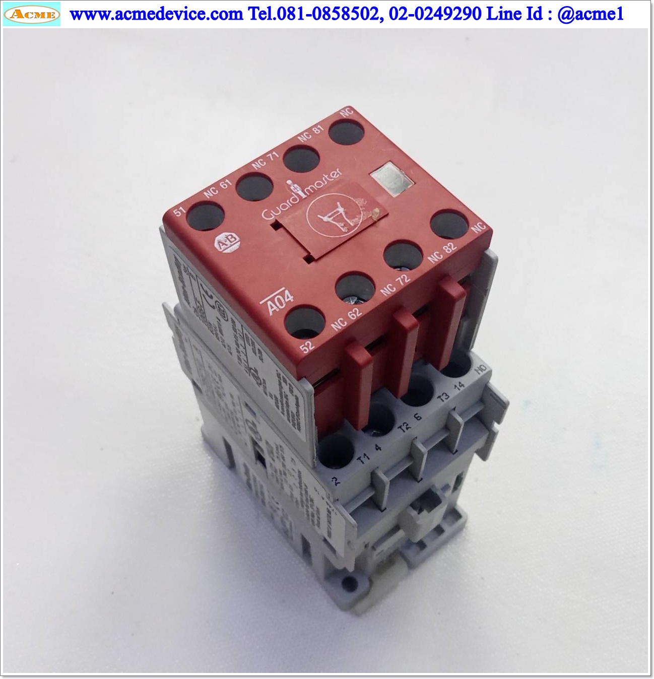 Magnetic Contactor Allen Bradley รุ่น 100-C09E*10 ,100S-F Contactor, Current Rating 9A (AC-3), Coil 24Vdc