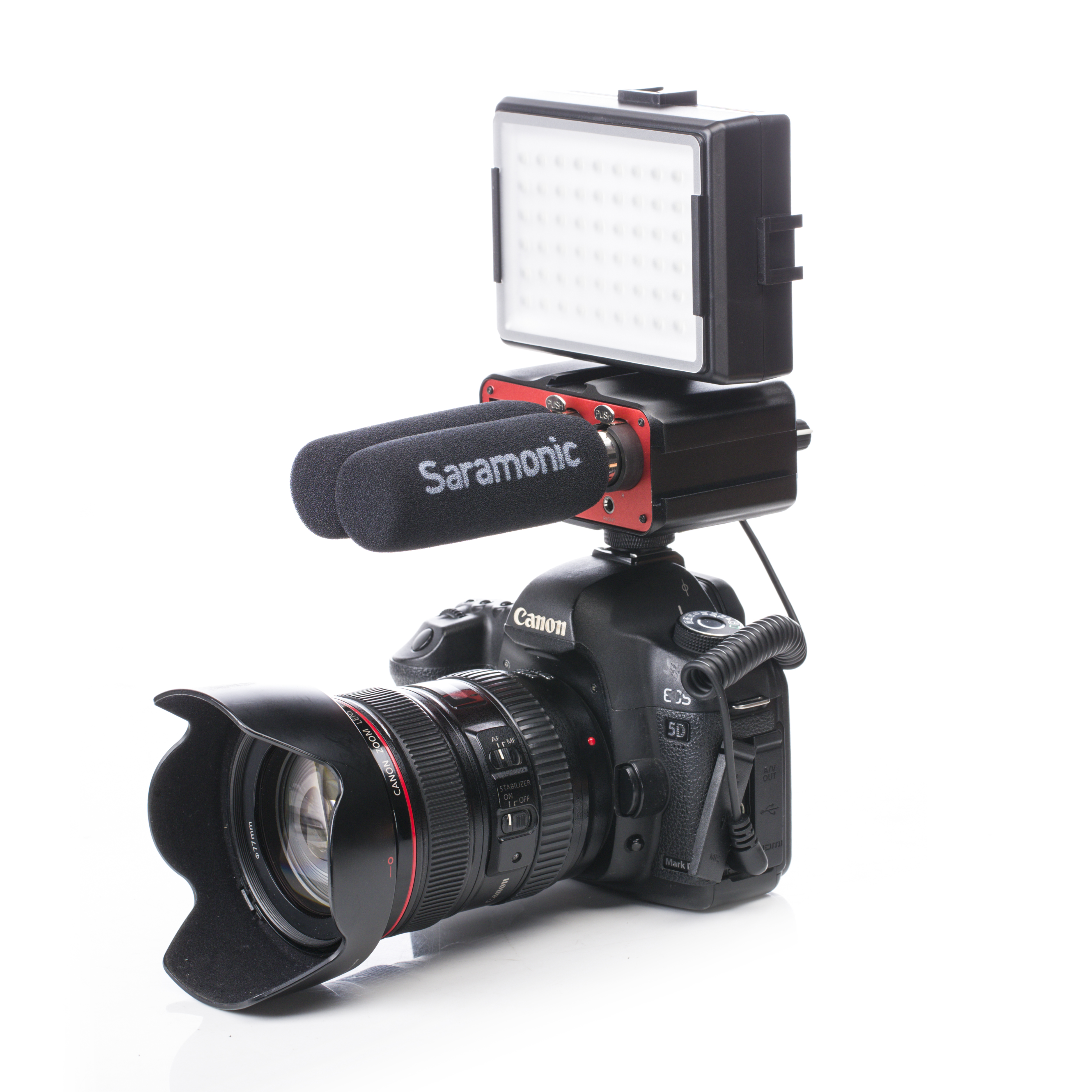 Saramonic SR-PAX1 Audio Mixer 2-Channel Preamp Microphone Adapter with Dual XLR/ 6.3mm/ 3.5mm Inputs