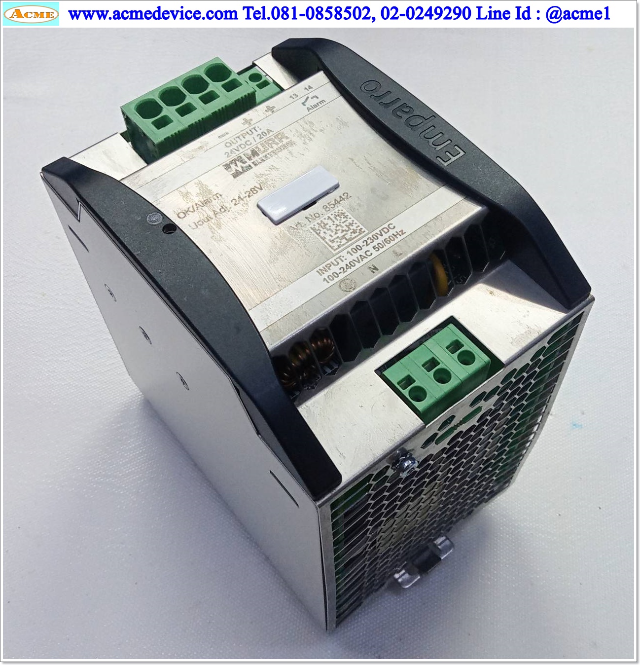 Power Supply Murrelektronik รุ่น Emparro 20-100-240/24, Output 24Vdc, 20A, 480W