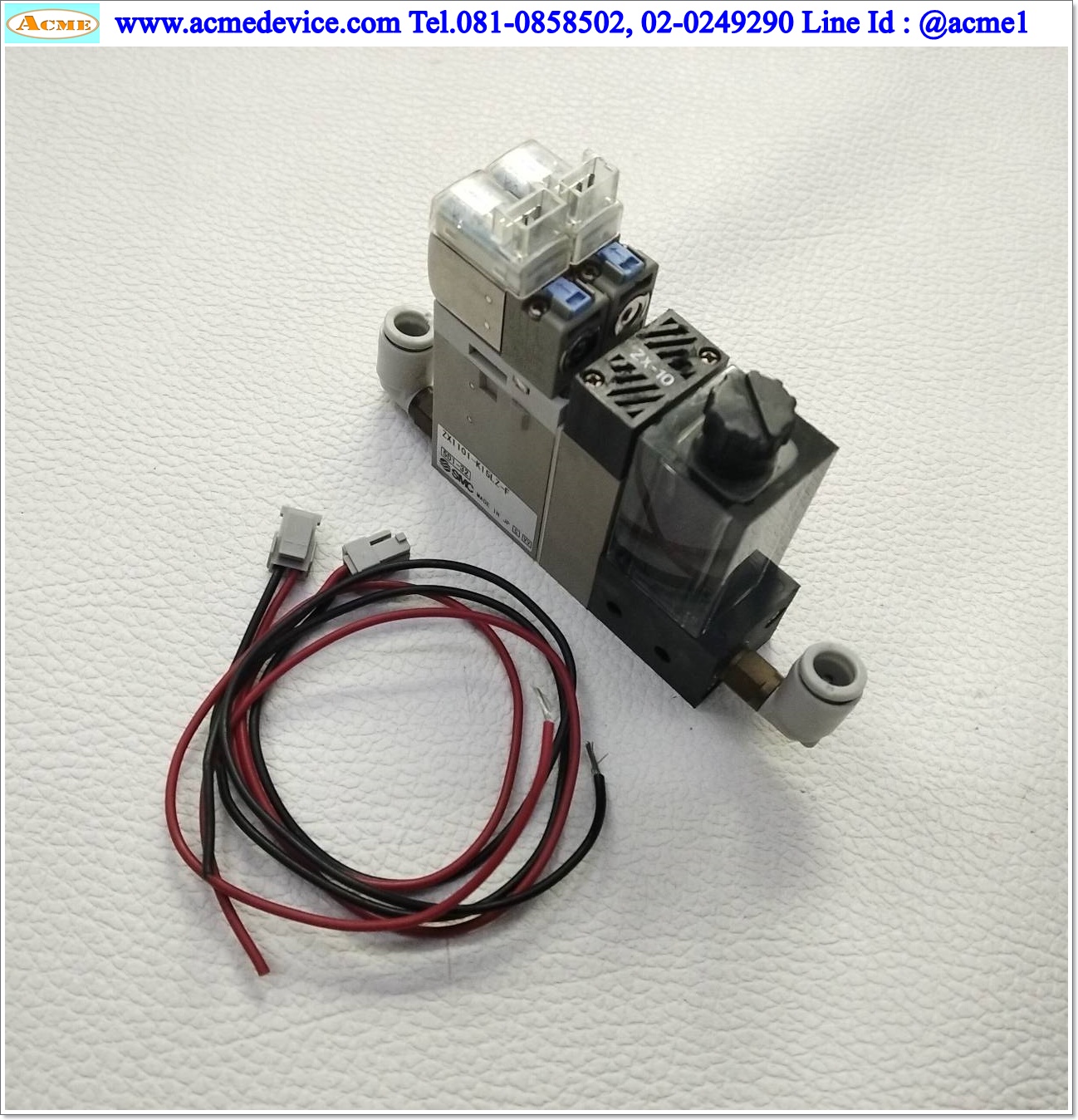 Vacuum Ejector SMC รุ่น ZX1101-K15LZ-F + V114-5LOZ, 24V