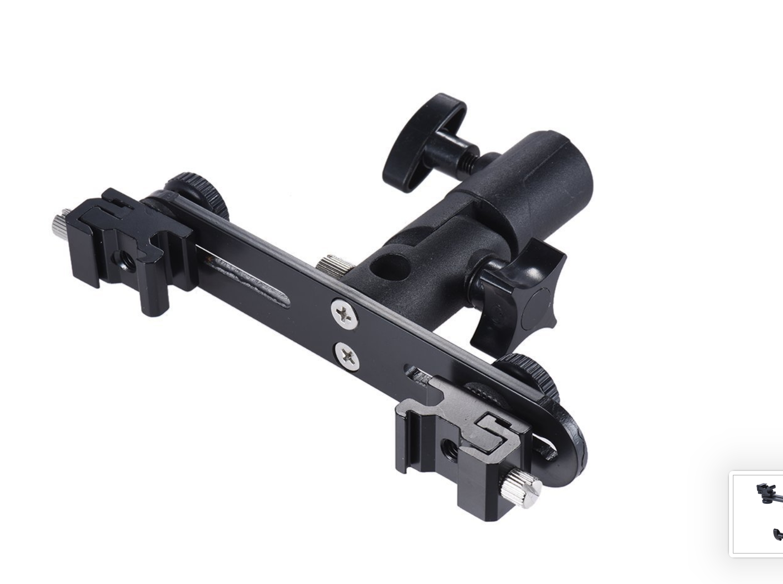 Flash Holder 2 mount (หัวจับแฟลช 2 หัว พร้อมที่เสียบร่ม แข็งแรงทนทาน) ราคาถูก