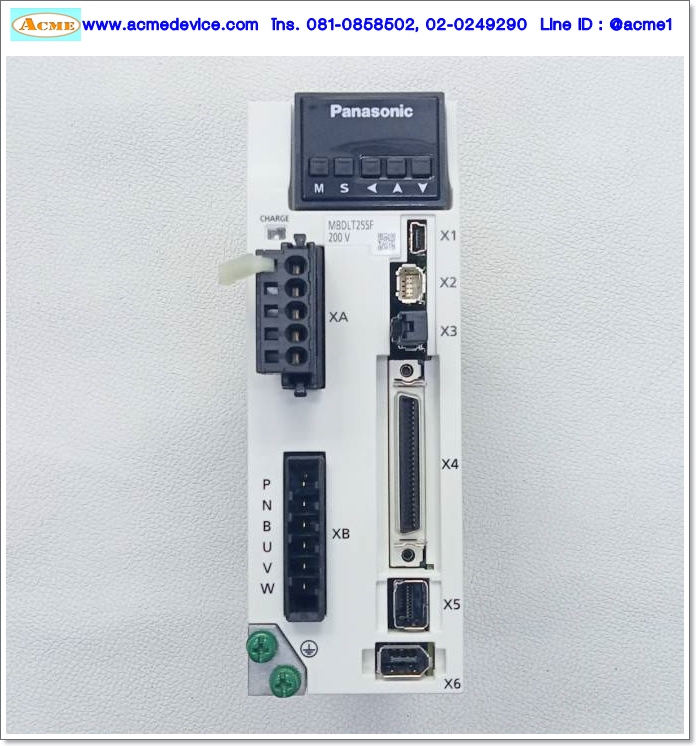 Servo Drive Panasonic รุ่น MBDLT25SF & Motor MHMF042L1V2, 400W