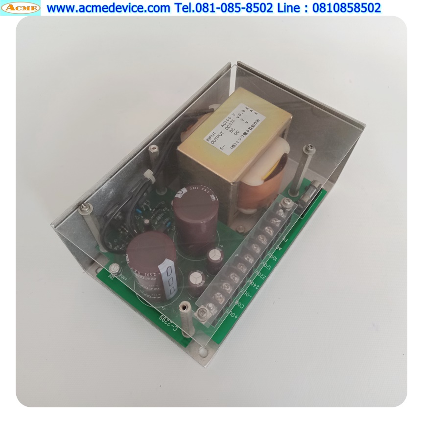 Power Supply ??? รุ่น ???, Output +15V 0.8A, -15V 0.8A , 24W, Power Input 100-240Vac