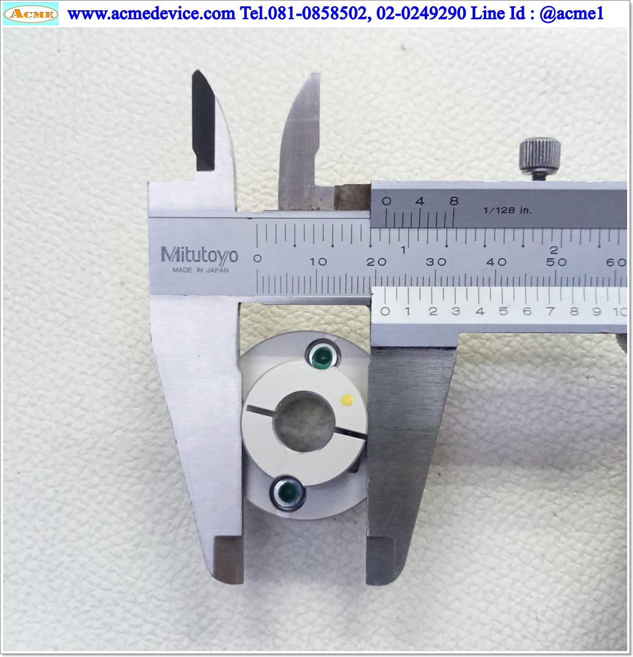 Coupling Mikipully SFC-030 ขนาด ID 10/11mm, OD 34mm, L 27mm.