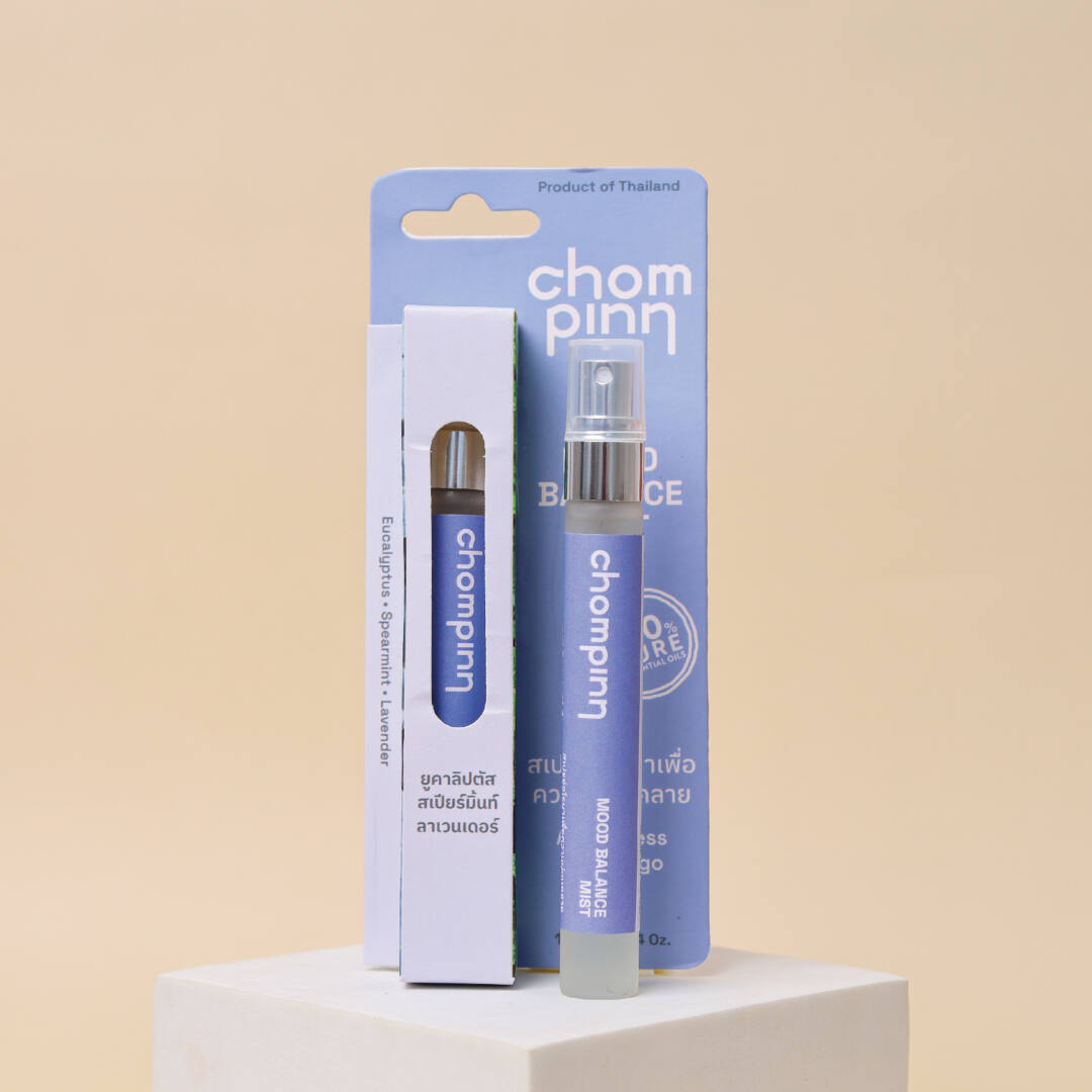 Mood Balance Mist สเปรย์น้ำมันหอมระเหยบริสุทธิ์เพื่อความผ่อนคลาย 10 ml. ชมภิญญ์ 169 บาท
