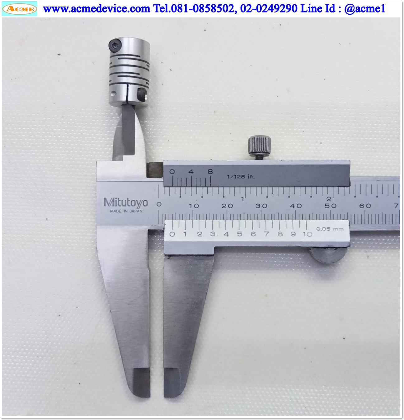 Coupling ขนาด ID 4/4mm, OD 12mm, L 18.5mm, Slit Coupling