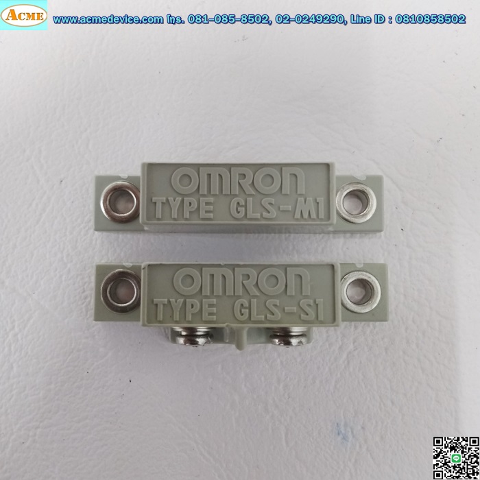 Safety Switch Omron รุ่น GLS-M1 + GLS-S1, NC (Closed Door), ระยะ 15 mm (สินค้ามือสอง)