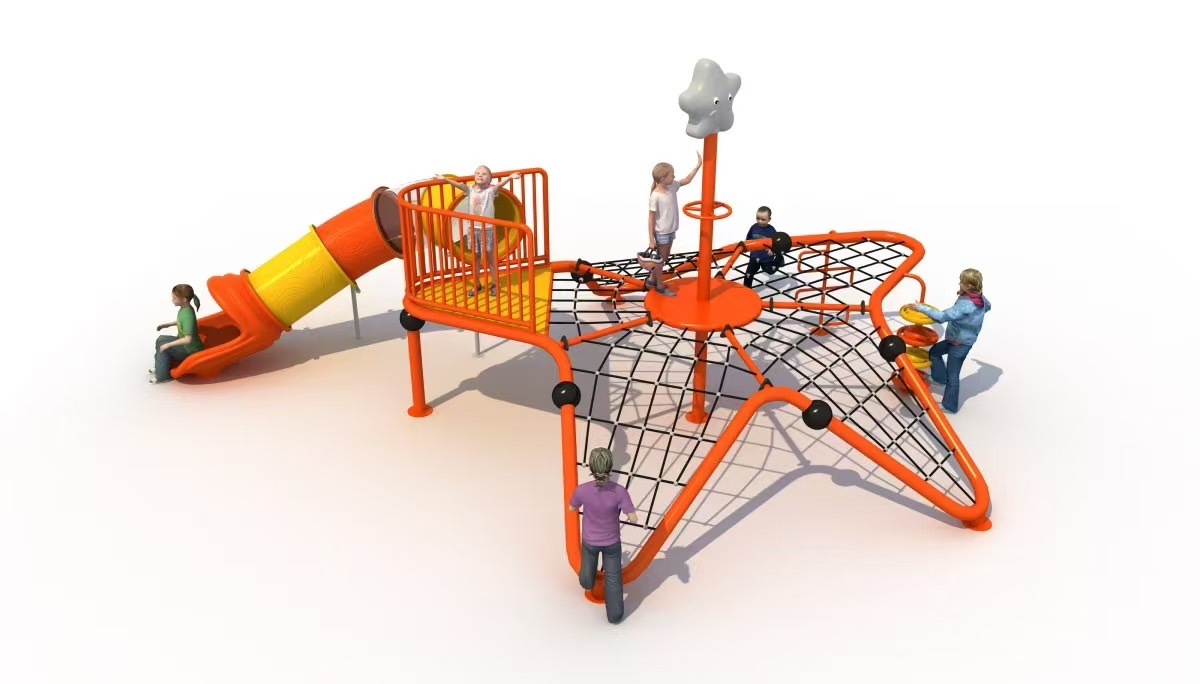 เครื่องเล่นสนาม ชุด Fun Star Island เครื่องเล่นพร้อมอุโมงค์สไลเดอร์