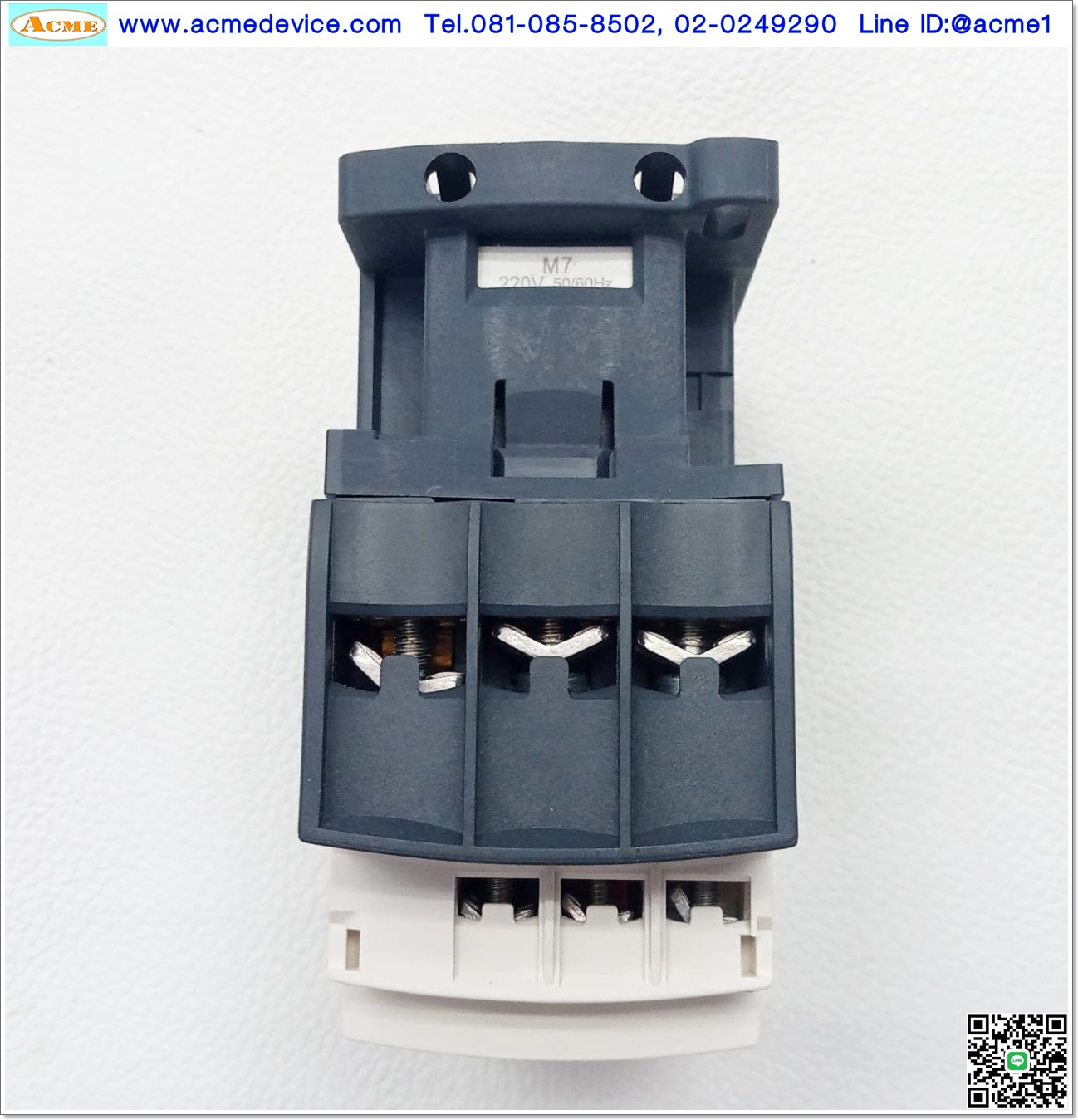 Magnetic Contactor Schneider รุ่น LC1D25M7, Current Rating 25A, Coil 220Vac