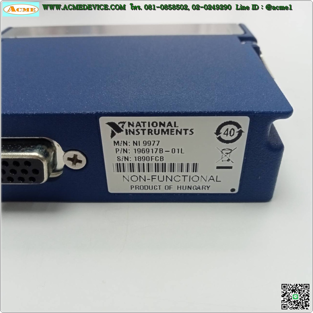 National Instruments รุ่น CDAQ-9174 NI CompactDAQ, NI 9234 4AI +/-5V 24Bit 4CH, NI 9411 6DI +/-5V to 24V 6CH