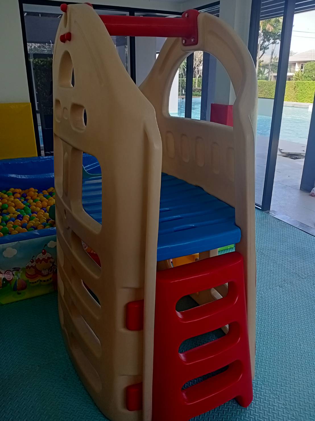 บ้านกระดานลื่น 2 ชั้น บ้านน้อยพร้อมสไลเดอร์ บ้านของเล่นเด็ก