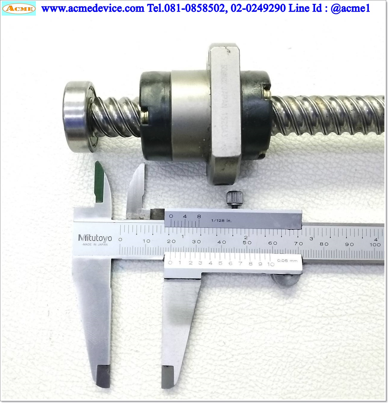 Ball Screw NSK รุ่น 1520A3, ขนาดเพลา 15 mm. x 600 mm., Stroke 500 mm., Pit 20 mm.