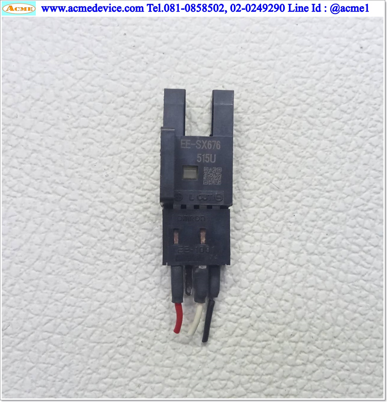 Photoelectric Omron รุ่น EE-SX676, ระยะ 5 mm, Dark-ON / Light-ON, NPN, NO