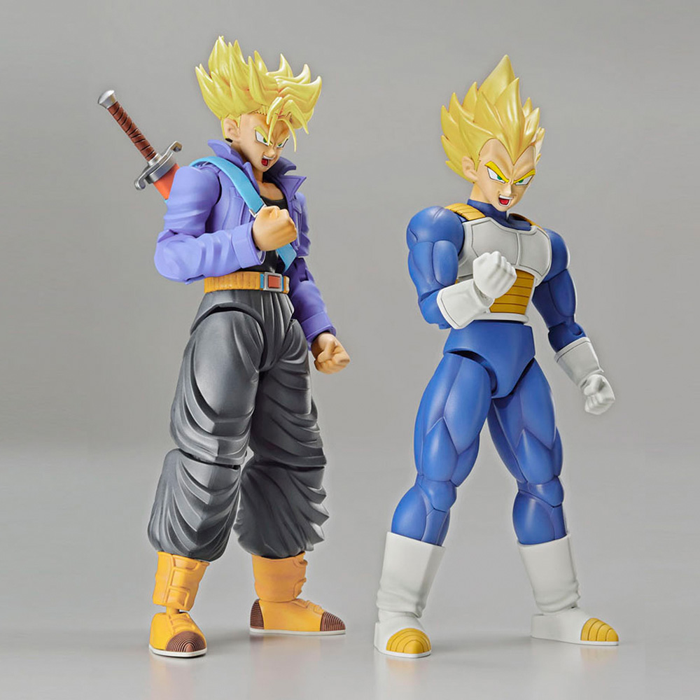BANDAI ANIME FIGURE-RISE STANDARD SUPER SAIYAN TRUNKS & SUPER SAIYAN VEGETA DX SET โมเดล การ์ตูน อนิเมะ