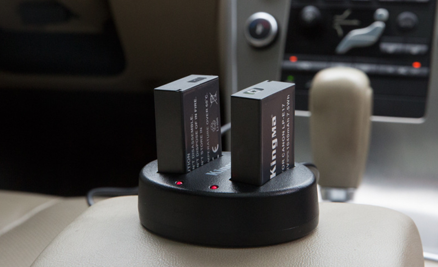 แท่นชาร์จแบตเตอรี่ Canon LP-E17 ยี่ห้อKingma ใช้กับรุ่น EOS M3 750D 760D