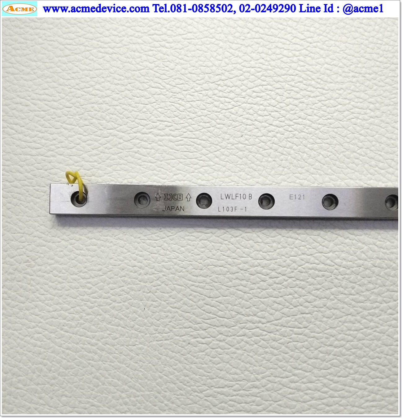 Linear Block and Rail IKO รุ่น MLF10, รางสไลด์ขนาด 10 mm x 495 mm (2 Block)