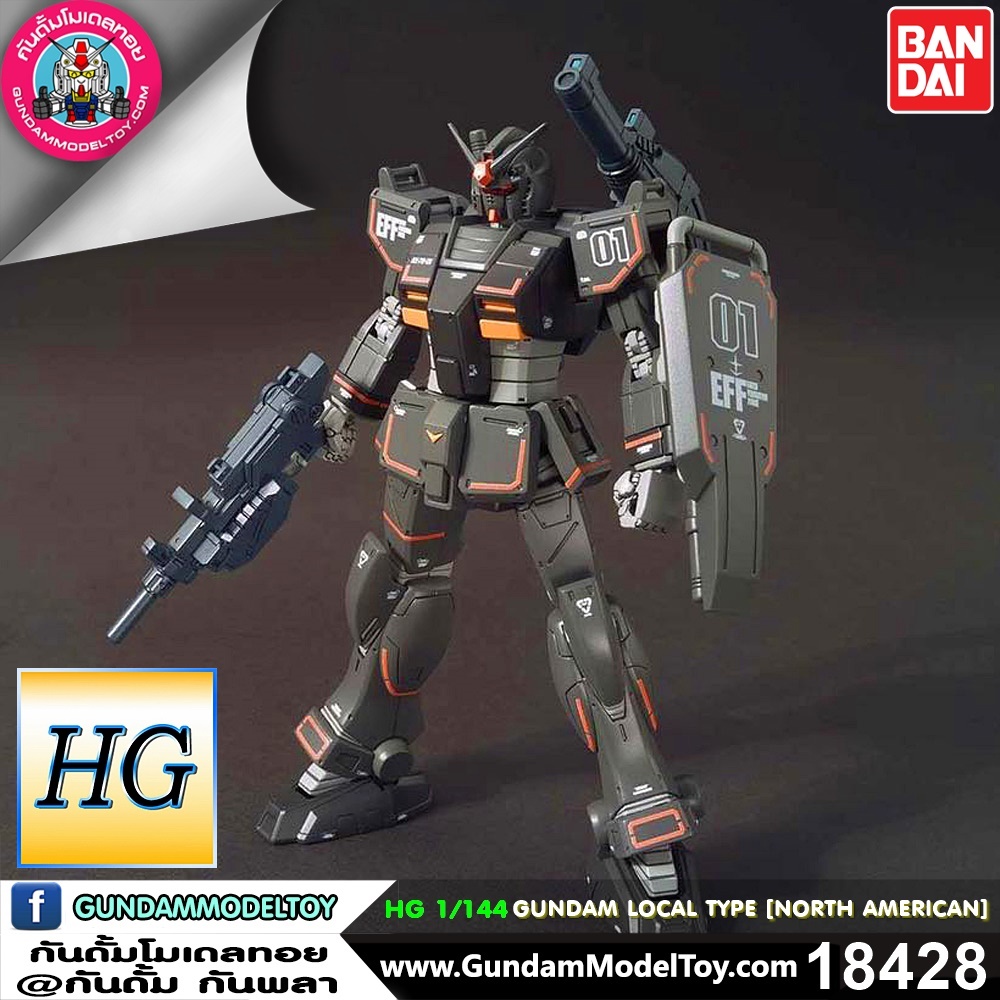 BANDAI HG 1/144 RX-78-01 [N] GUNDAM LOCAL TYPE [NORTH AMERICAN TYPE] โมเดล กันดั้ม กันพลา PS TOYLAND HGORIGIN