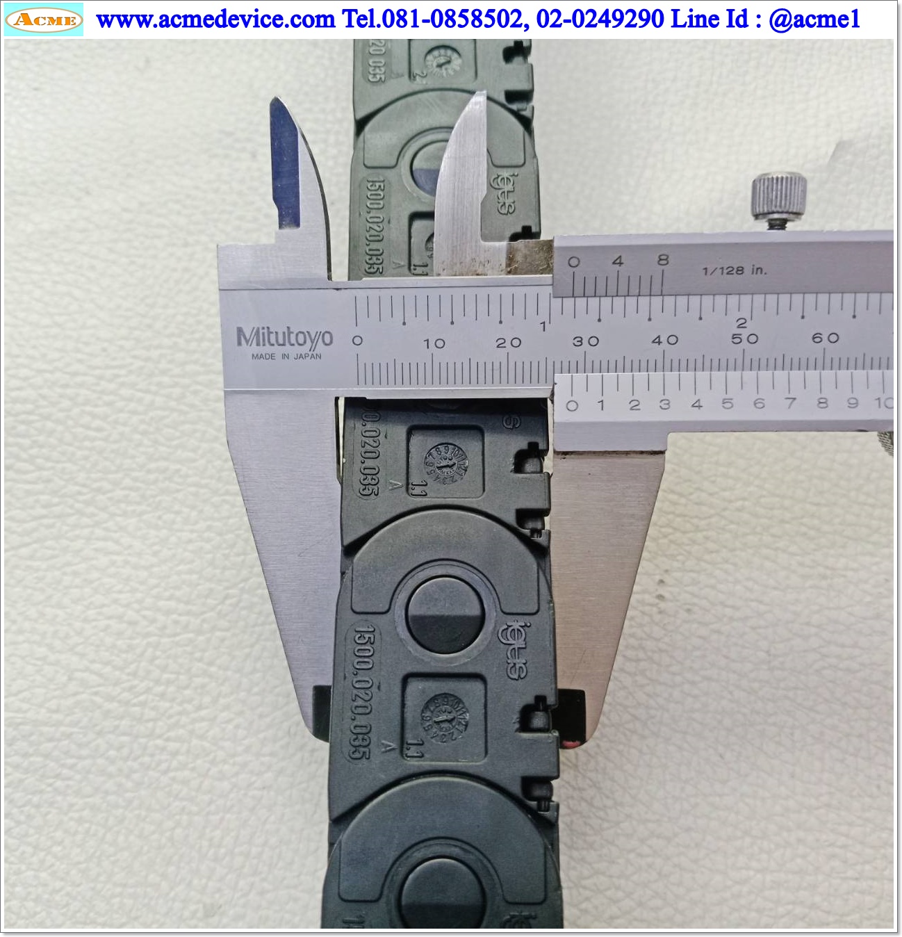 กระดูกงู Igus รุ่น 1500.020.035.0, ขนาด 33 x 575 x 28 mm.