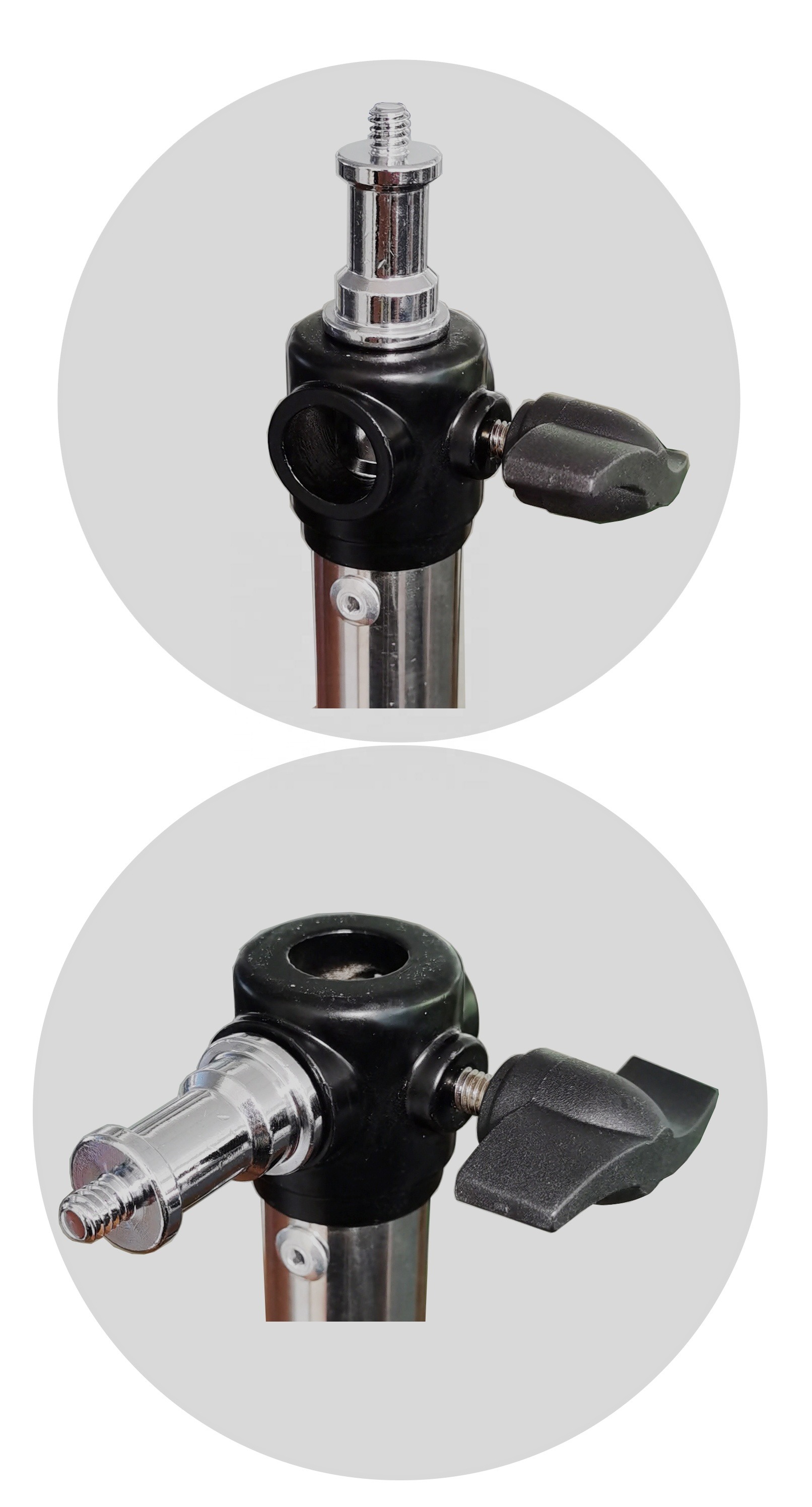 ขาตั้งไฟ ยี่ห้อ QIHE รุ่น J380T ความสูง 380 cm. คุณภาพสูง แข็งแรง รับน้ำหนักได้ 10 kg ของแท้ ราคาถูก