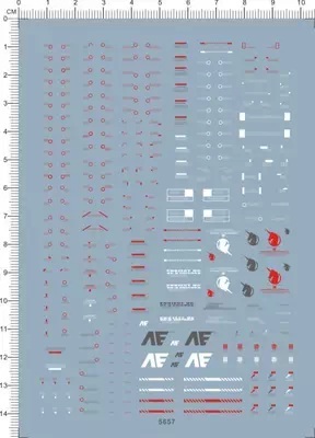 MG UNICORN GUNDAM OVA WATER DECAL