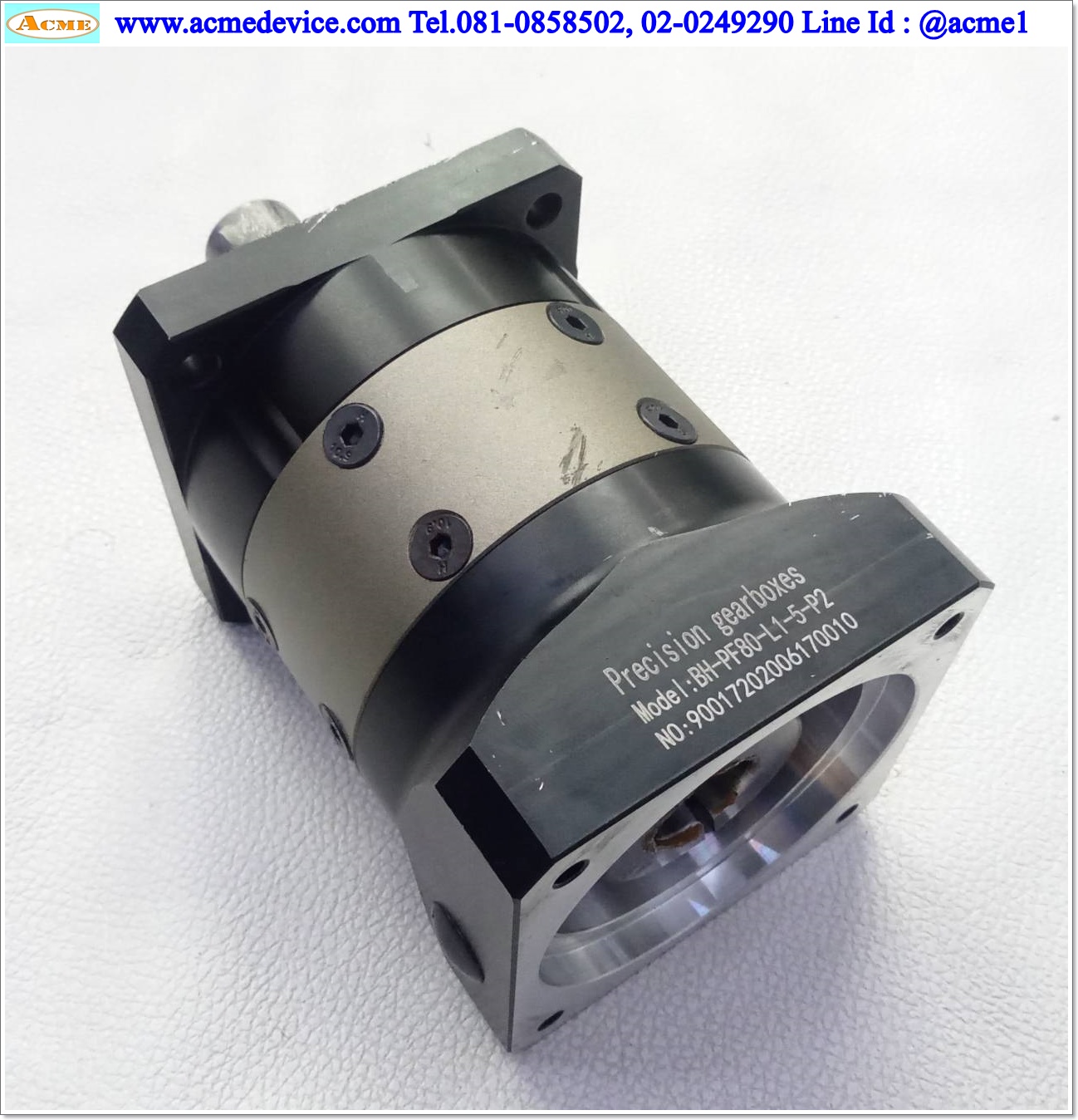 Gear Head รุ่น BH-PF80-L1-5-P2, Ratio 5:1 (เพลาเข้า 19 mm., ออก 20 mm.), for 750W