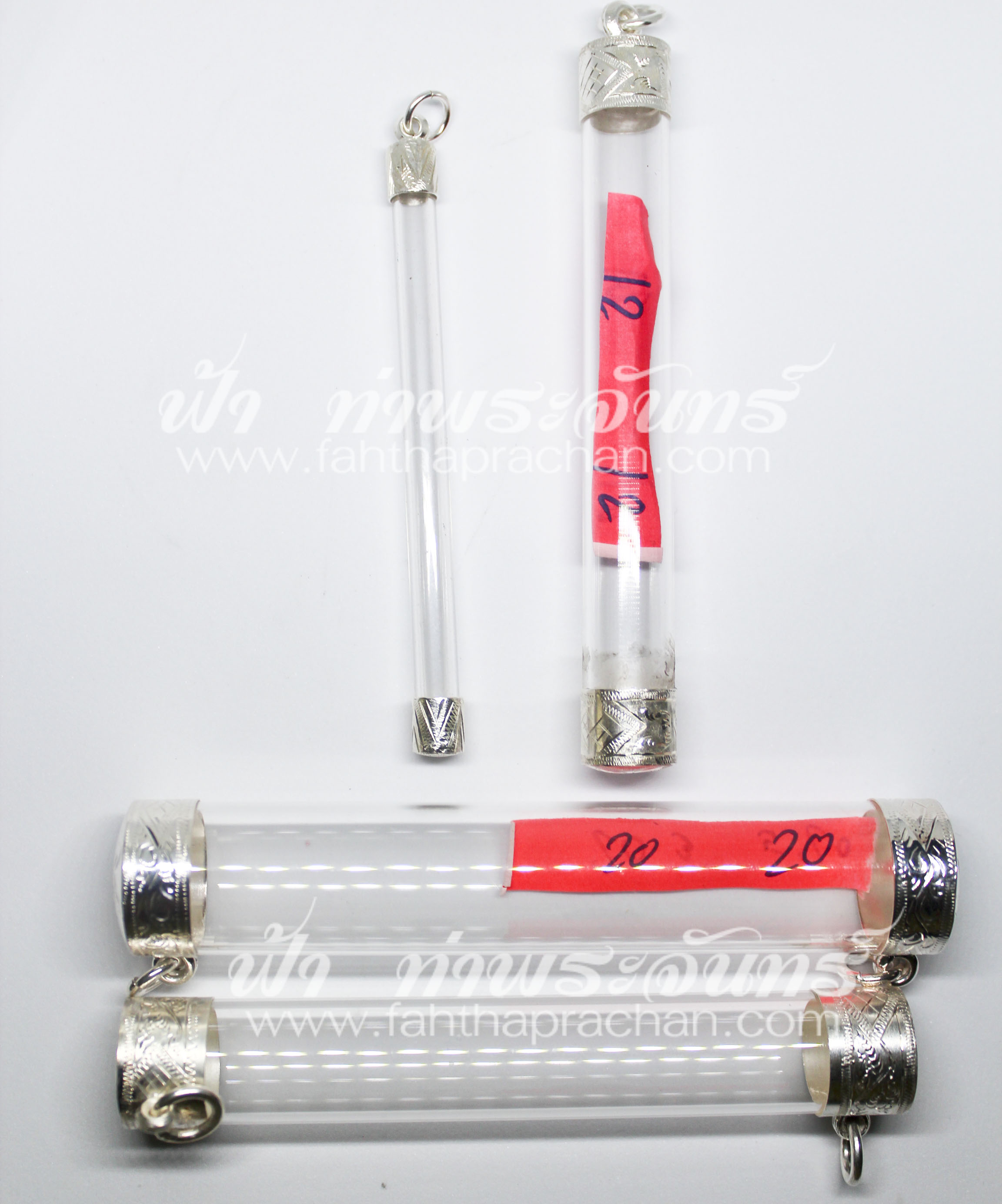 หลอดตะกรุดฝาสวม เงินแท้ 90%