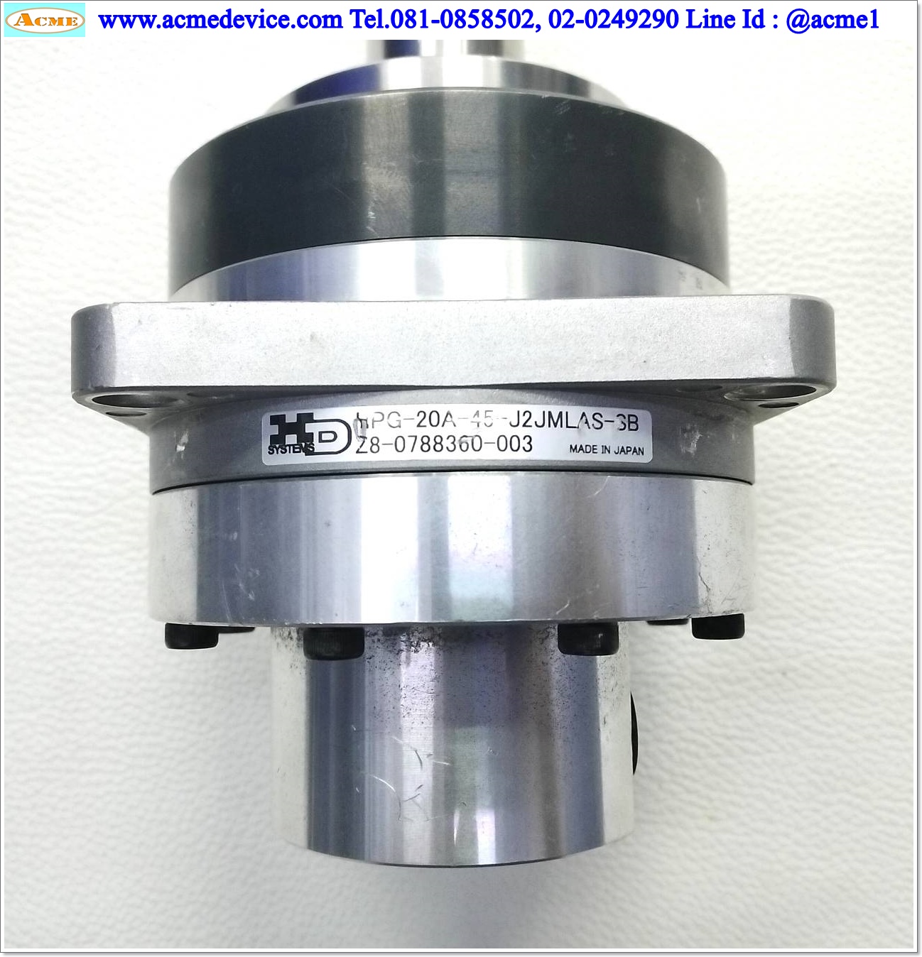 Gear Head Harmonic รุ่น HPG-20A-45-J2JMLAS-SB, Ratio 45:1, (เข้า 8mm, ออก 25 mm), for 100w