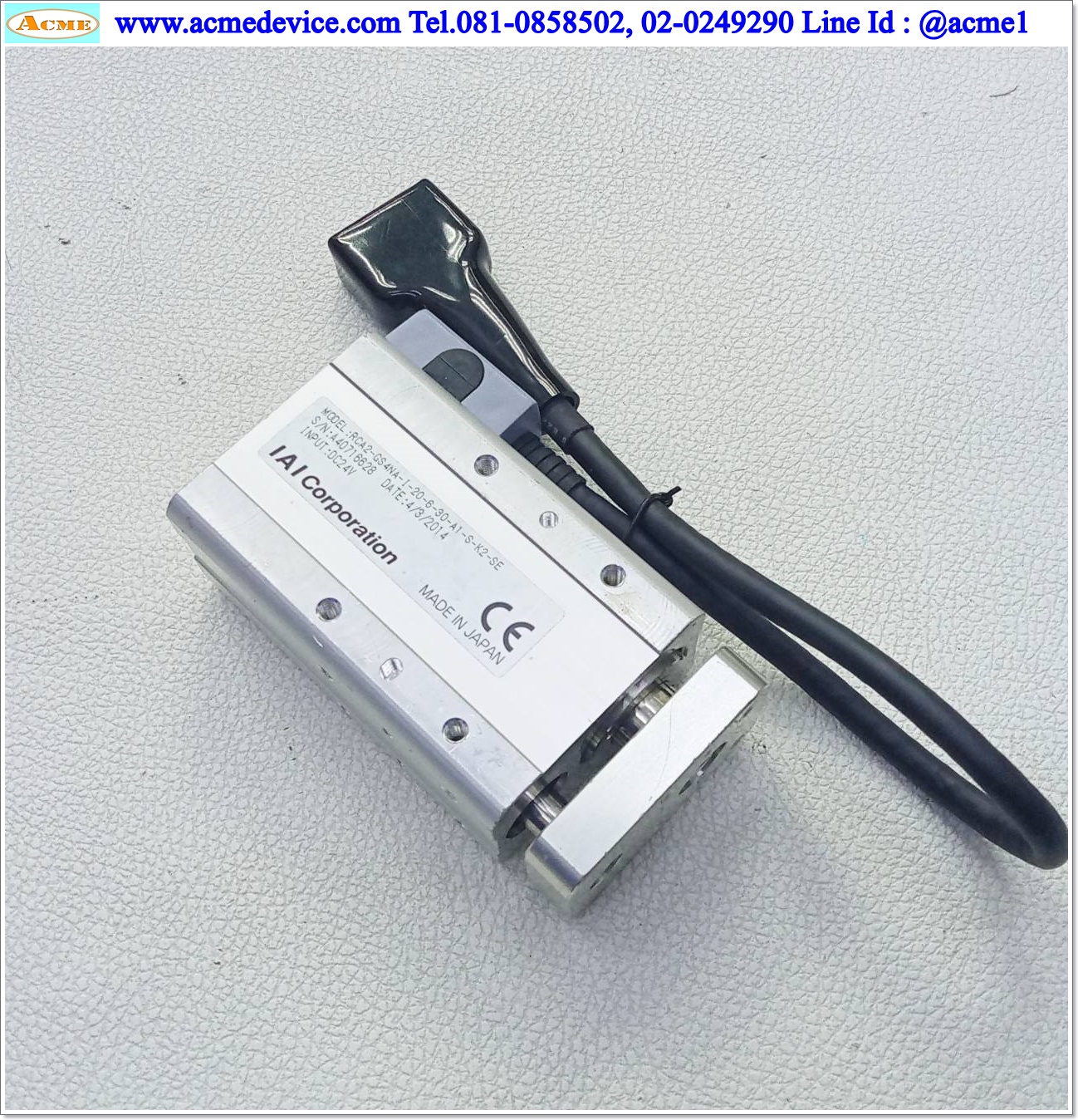 Actuator IAI รุ่น RCA2-GS4NA-I-20-6-30-A1-S-K2-SE, Stroke 30 mm.
