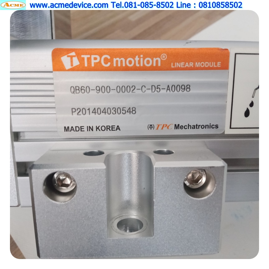 Servo Drive Yaskawa รุ่น SGDV-1R6A01B002000 + SGMJV-02ADL21, 200W & PGX62-H-5ชุดแกนสำเร็จรูป TPC, ขนาด 60 mm. x 1230 mm. x 185 mm., Stroke 963 mm