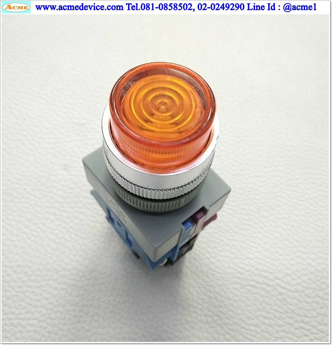 Pushbutton Switch Idec รุ่น ALW series, 1 NO 1 NC, ขนาด 22 mm (ฺฺOrange)