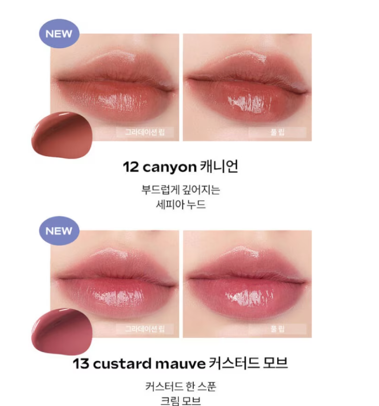 ลิปทินท์โรแมนด์ Romand Dewy Ful Water Tint #12 Canyon