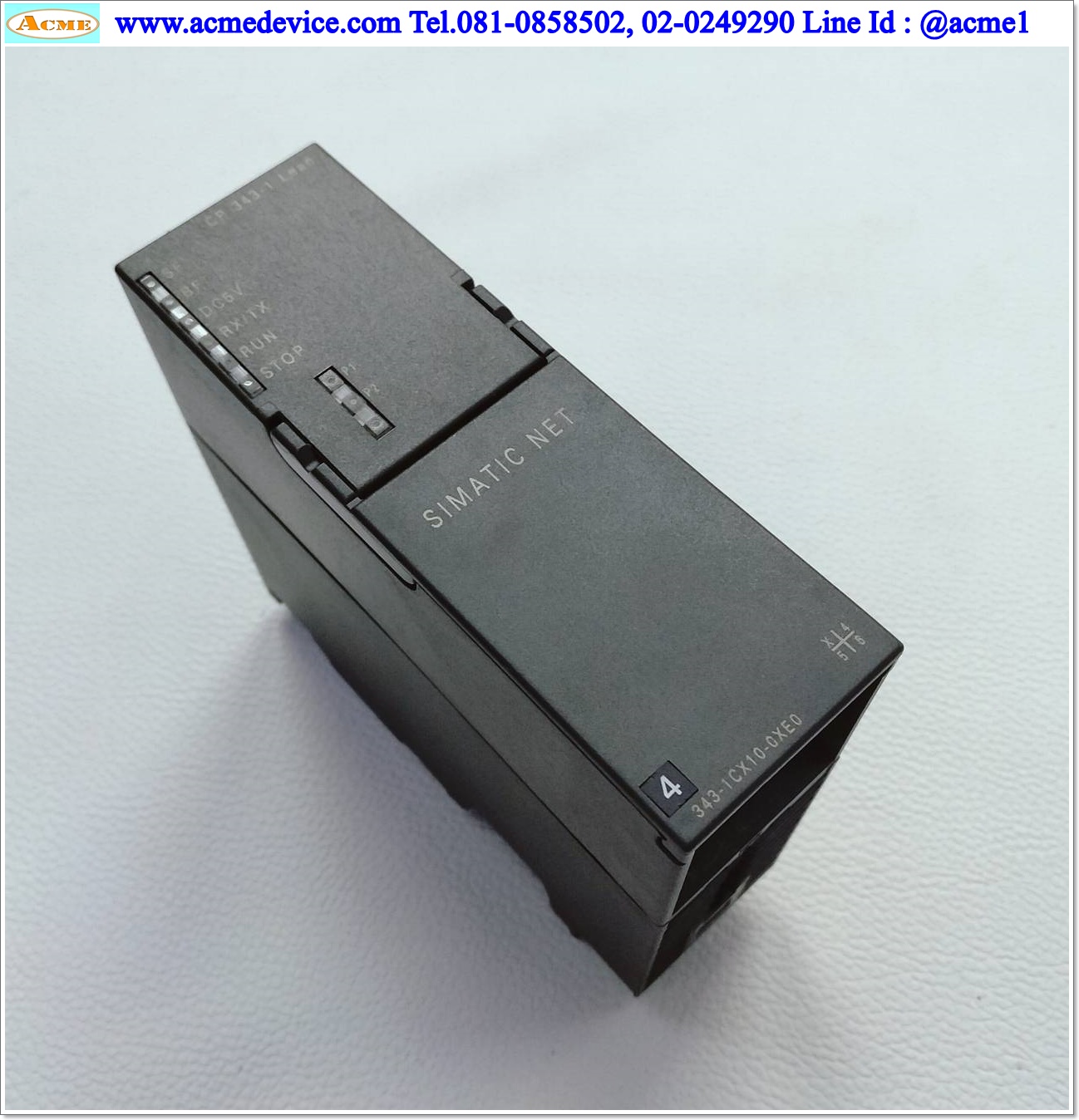PLC Siemens Simatic รุ่น 6GK7343-1CX10-0XE0, CP 343-1, NET CP Industrial Ethernet