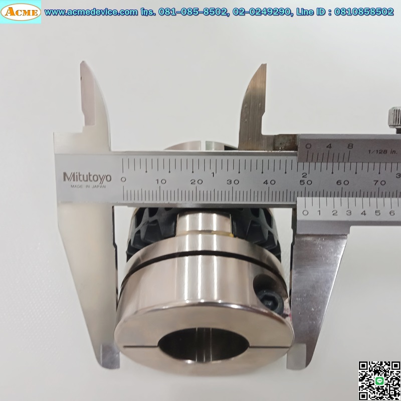 Coupling ขนาด ID 25/25mm, OD 50mm, L 60mm, Oldham Coupling
