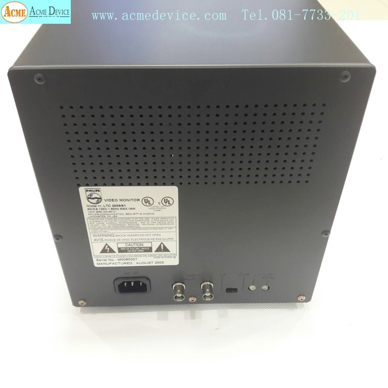 CRT Display Philips รุ่น 2009/61, AC/CA, 120V, 60Hz, 18W (New)