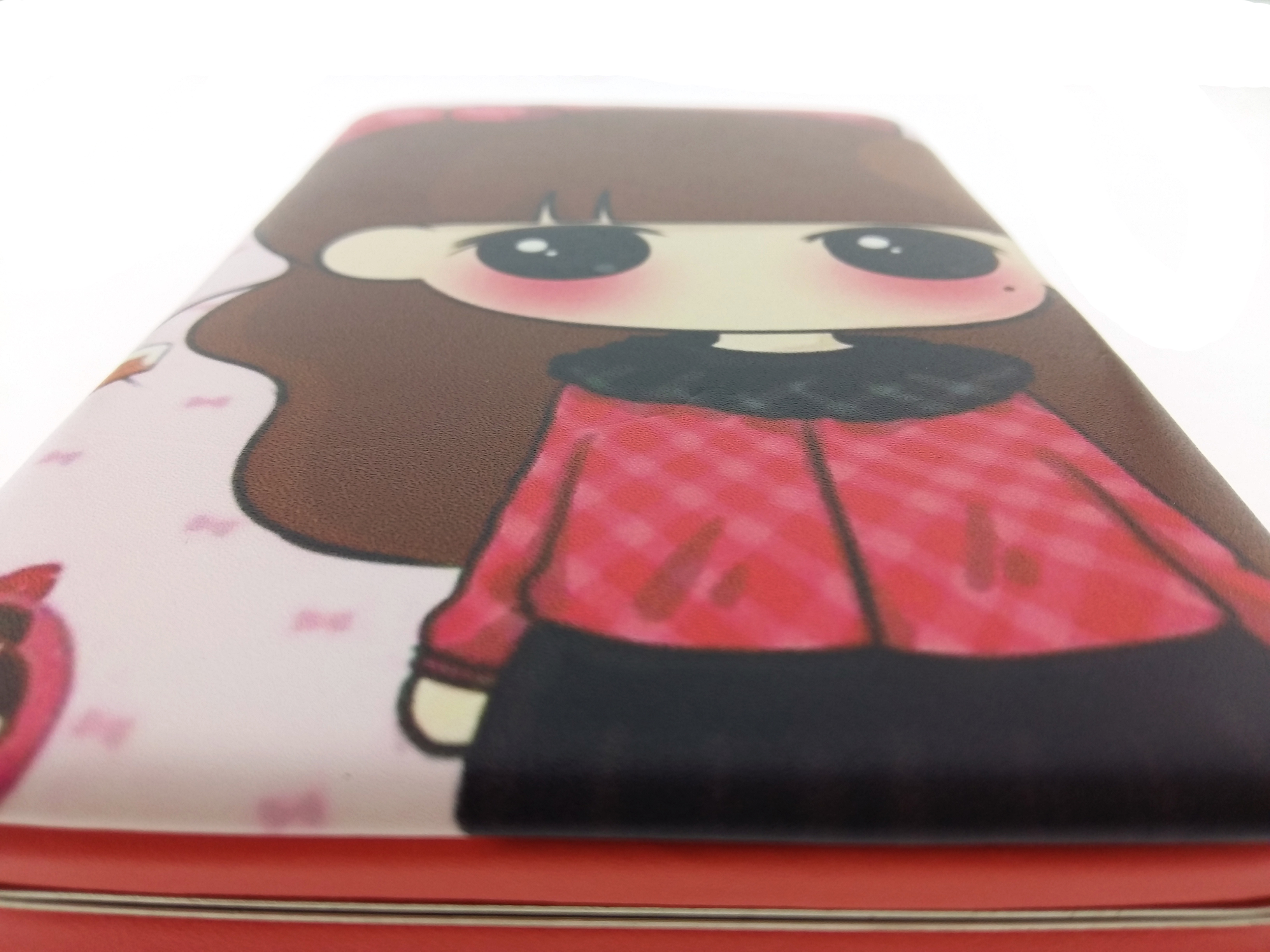 กระเป๋าใส่มือถือสมาร์ทโฟนและของเอนกประสงค์ ลายเด็กผู้หญิง (ขนาด 11x19ซม.)