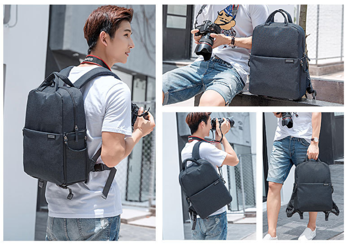 กระเป๋า Backpack ยี่ห้อ CADEN L5 สำหรับใส่กล้อง เลนส์ และโน๊ตบุ๊ค