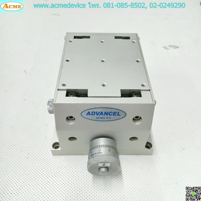 แกนสําเร็จรูป Reed Screw Advancel รุ่น ATMH-WY & Micrometer Head Mitutoyo, ขนาด 119 mm x 145 mm x 74 mm, Z Stroke ??? mm