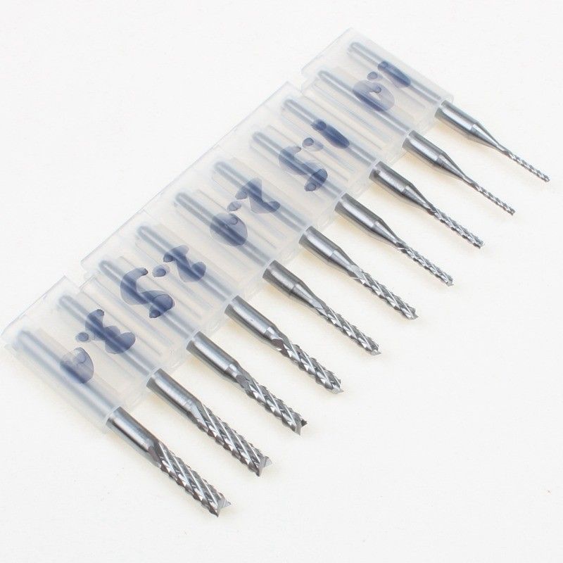 ชุด ดอกกัด PCB 1.0-3.0 mm Carbide End Mill CNC Tools