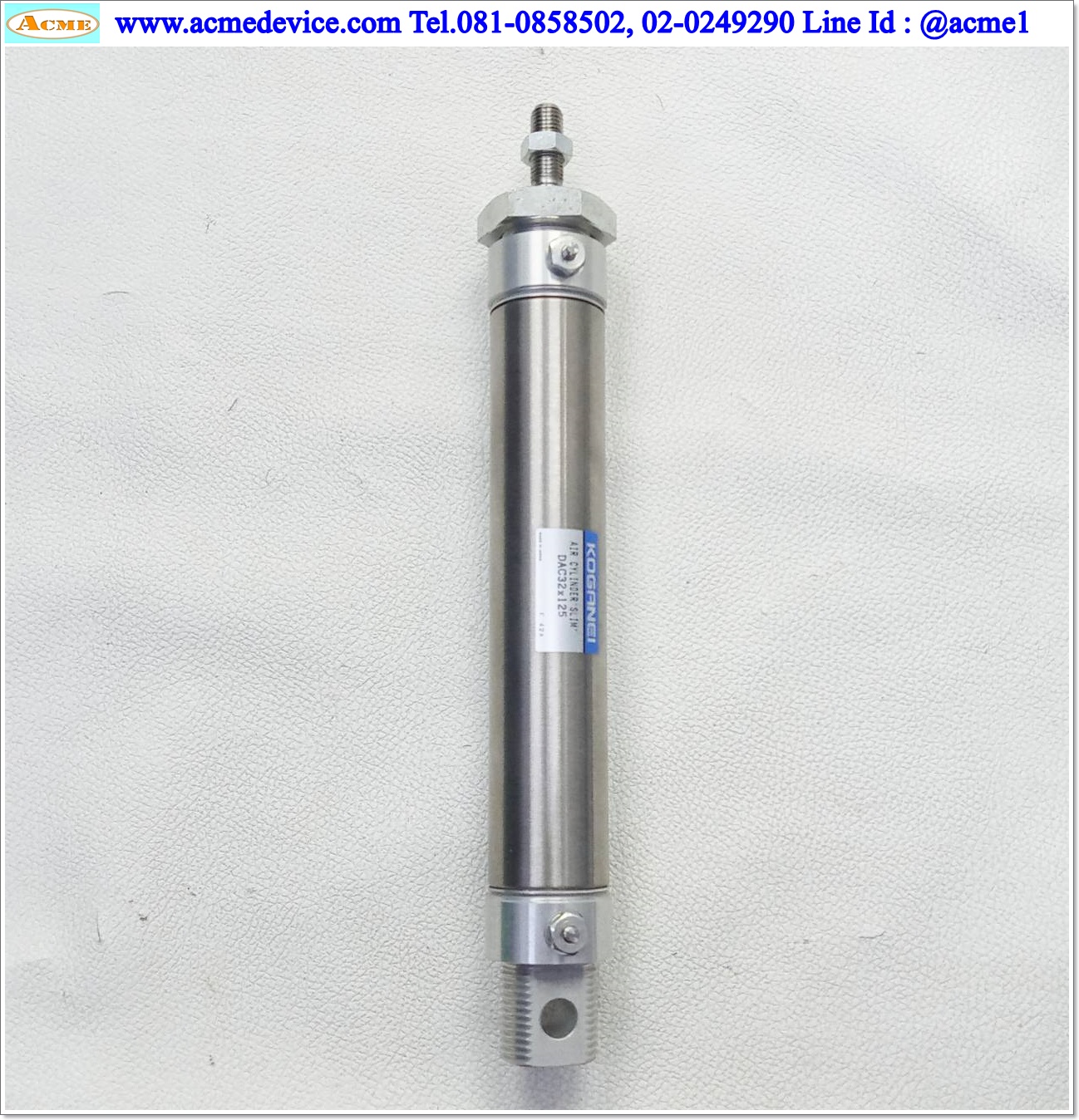 Air Cylinder Koganei รุ่น DAC32x125, Bore 32 mm., stroke 125 mm.