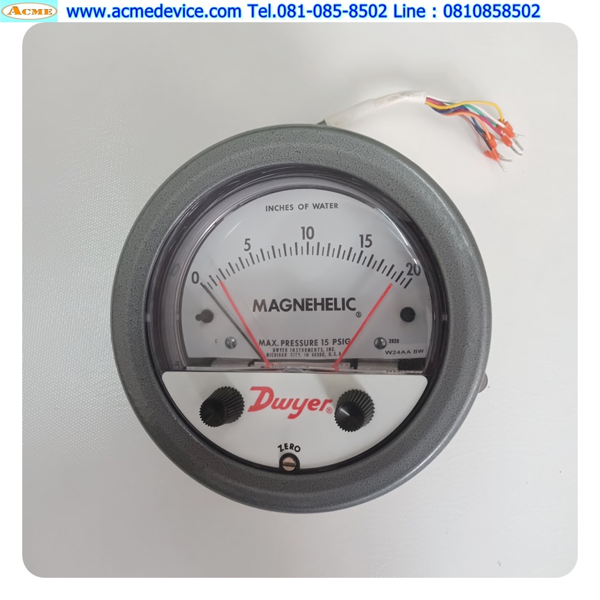Photohelic Switch/Gage Dwyer, Regulated 15 PSIG (เกจวัดความดัน)