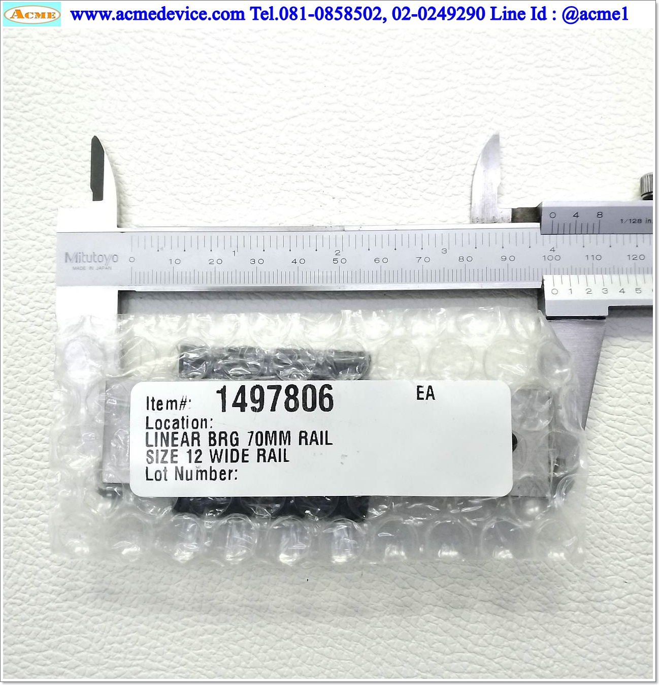 Linear Block and Rail THK รุ่น SRS12WMUUC1+100LM, รางสไลด์ขนาด 12 mm. x 100 mm.