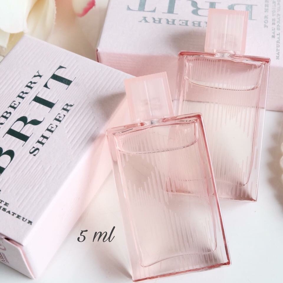 น้ำหอมมินิ BURBERRY BRIT SHEER EDT 5ml mini ขนาดมินิ