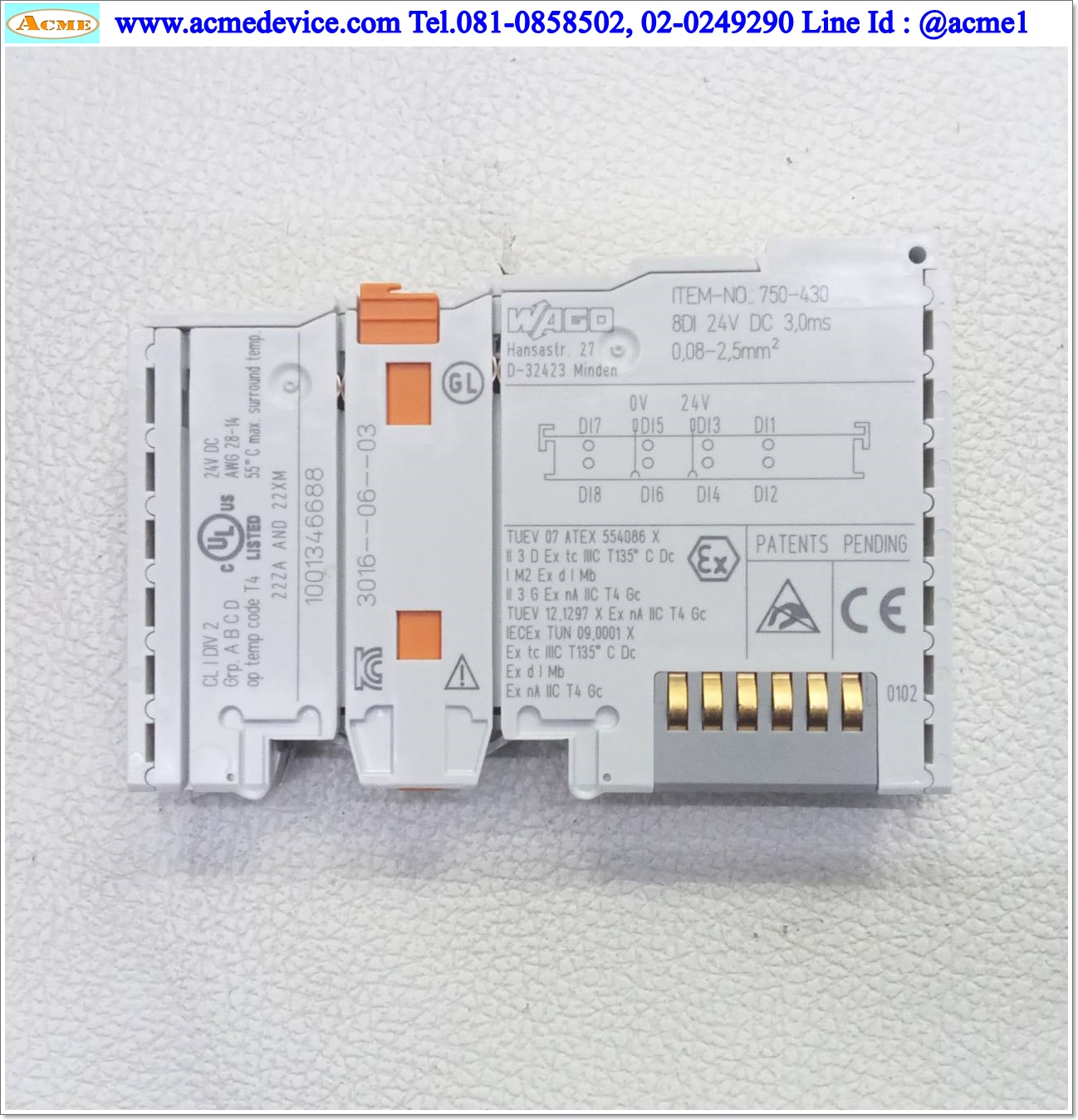 PLC Wago รุ่น 750-430, Digital Input
