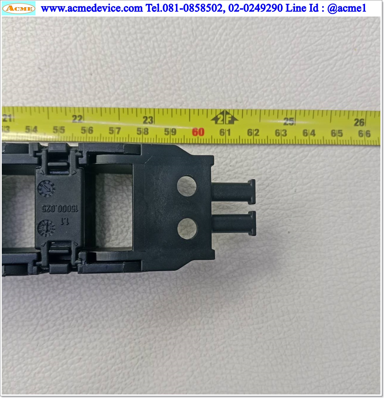 กระดูกงู Igus รุ่น 1500.025.035.0, ขนาด 39 x 620 x 28 mm.