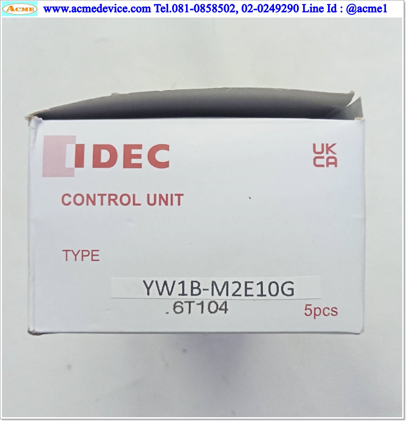 Pushbutton Switch Idec รุ่น YW1B-M2E10G, 24VDC