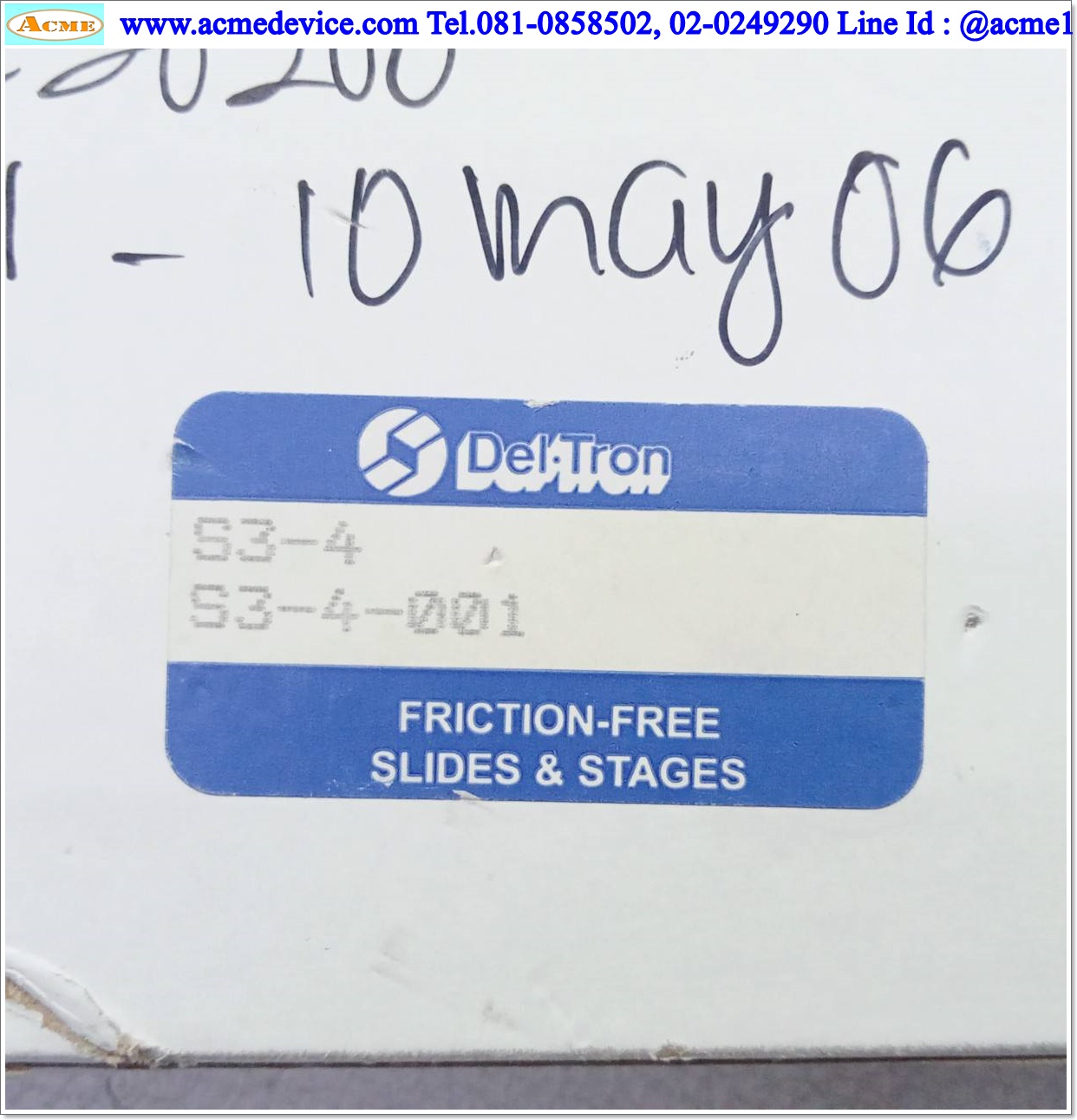 Linear Ball Slide Del-Tron รุ่น 203.778.2727, S3-4-001, 38 mm x 150 mm, Stroke 20 mm