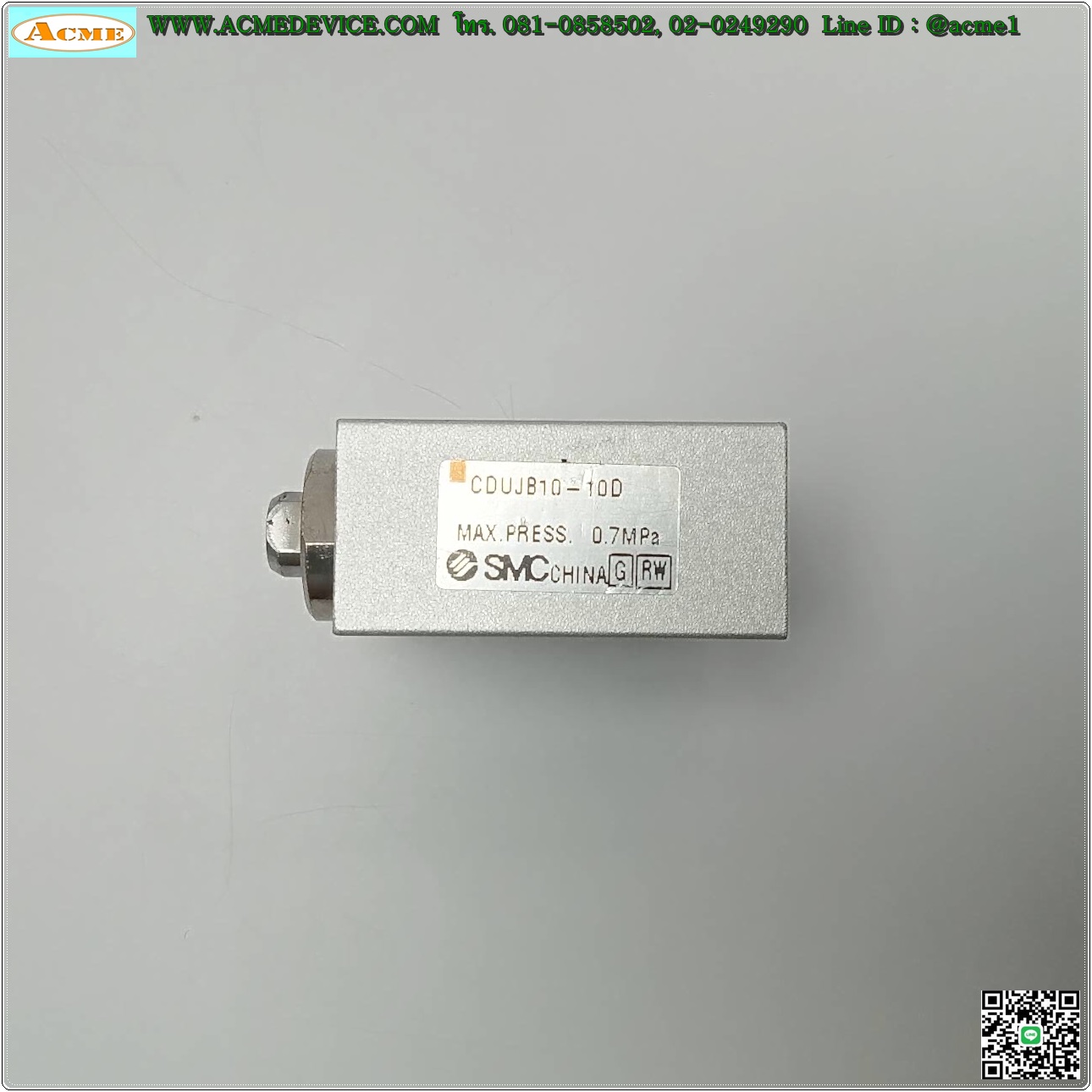 Air Cylinder SMC รุ่น CDUJB10-10D, Bore 10 mm, Stroke 10 mm