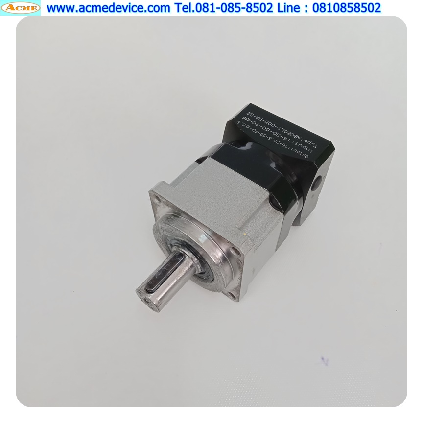 Gear Head Newstart รุ่น AB060L1-005-P2-S2, Ratio 5:1 (เพลาเข้า 14 mm. ออก 16 mm.) for 200w 400w (A)