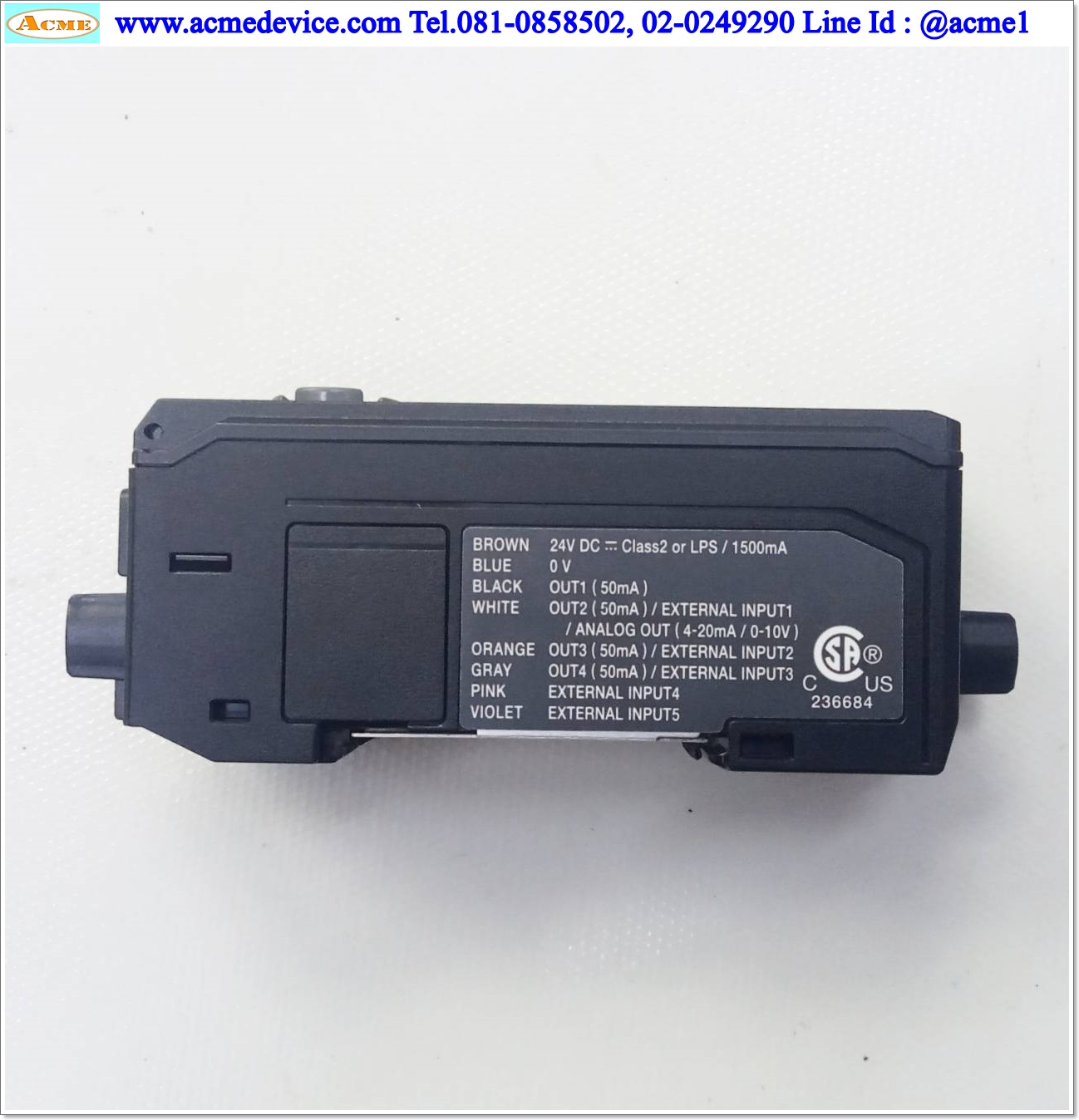 Multi Sensor Controller Keyence รุ่น MU-N11 & Spectrum Sensor Keyence รุ่น LR-W500C, ระยะ 30 to 500 mm., NPN/PNP (ไม่มีฝา)
